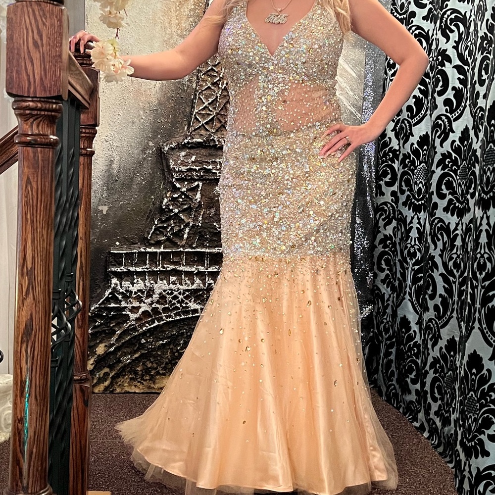 Gold formal dress
